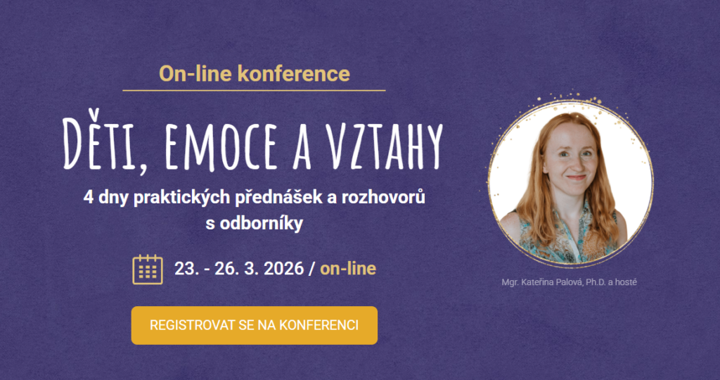 Banner konference Děti, emoce a vztahy